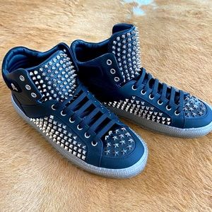 Phillip Plein 2019 Studded Leather High-Tops.